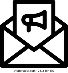 email marketing icon. Thin Linear Style Design Isolated On White Background
