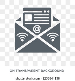 Email Marketing icon. Trendy flat vector Email Marketing icon on transparent background from Technology collection. 