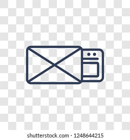 Email Marketing icon. Trendy linear Email Marketing logo concept on transparent background from Technology collection