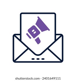 email marketing icon. vector dual tone icon for your website, mobile, presentation, and logo design.
