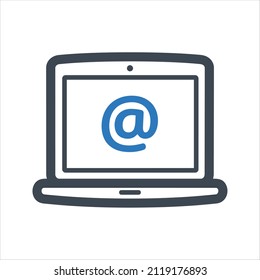 Email marketing icon. Vector and glyph
