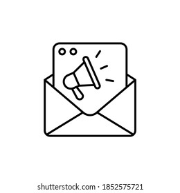 Icono de Email Marketing en vector. Logotipo