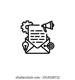 Email Marketing Icon In Vector. Logotype