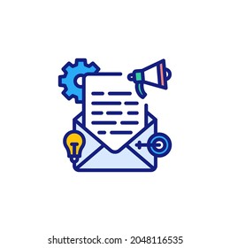 Icono de Email Marketing en vector. Logotipo