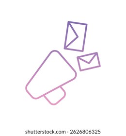 Email Marketing Icon vector stock illustration