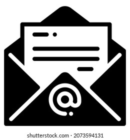 icono de email marketing para sitio web, aplicación, impresión, documento, diseño de afiches, etc.
