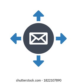 email marketing icon.message,letter (vector illustration)