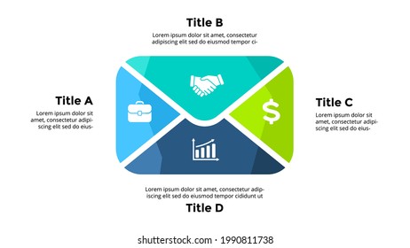 Email marketing. Infographic slide template for your presentation. Writing message creative concept. Advertising internet technology.