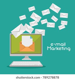 email marketing internet advertising concept 