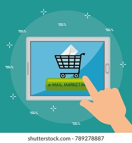 email marketing internet advertising concept 