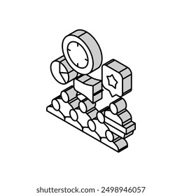 email marketing isometric icon vector. email marketing sign. isolated symbol illustration