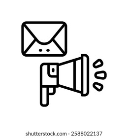 email marketing line icon. vector icon for your website, mobile, presentation, and logo design.
