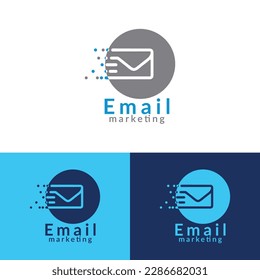 Email marketing logo design vector templet,