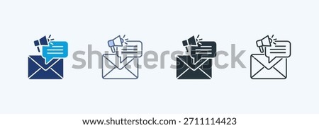 Email Marketing Multiple Style Icon Collection