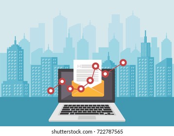 Email marketing. Newsletter. Email icon or symbol.

