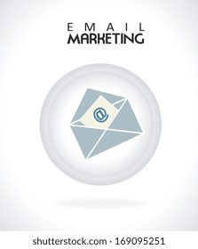 email marketing over gray background vector illustration
