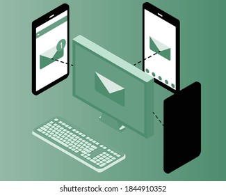 Email Marketing to target group vector