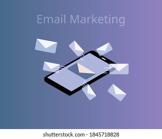Email Marketing to target group vector