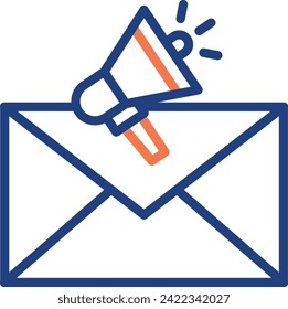 Descarga del icono de diseño vectorial de email marketing . Eps