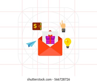 E-mail Marketing Vector Icon