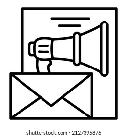 Email Marketing vector icon. Can be used for printing, mobile and web applications.