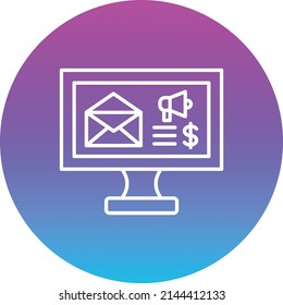 Email Marketing vector icon. Can be used for printing, mobile and web applications.