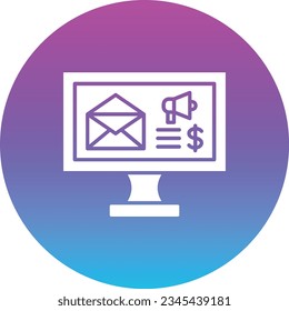 Email Marketing vector icon. Can be used for printing, mobile and web applications.
