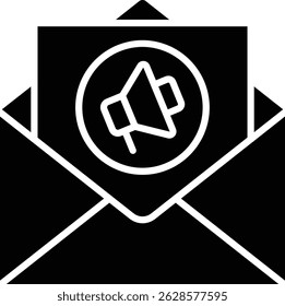 Icono de Vector de Email Marketing. Se puede utilizar para aplicaciones de impresión, móviles y de Web.