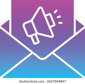Icono de Vector de Email Marketing. Se puede utilizar para aplicaciones de impresión, móviles y de Web.