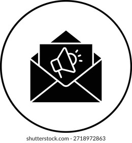 Icono de Vector de Email Marketing. Se puede utilizar para aplicaciones de impresión, móviles y de Web.