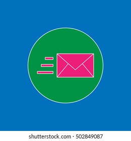 Email marketing vector icon. Flat style