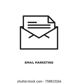 Email marketing vector icon, mail symbol. Modern, simple flat vector illustration for web site or mobile app