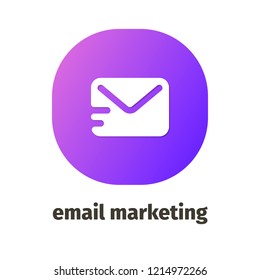 Email marketing vector icon for web and mobile applications