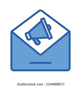 Email marketing Vector icon which is suitable for commercial work and easily modify or edit it

