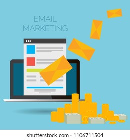Email marketing vector illustration concept eps 10 vector
