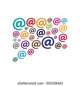 Email marketing vector illustration. Flat style