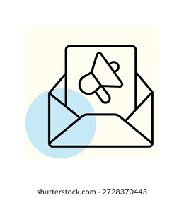 Email Marketing Vector, píxel perfecto, archivo ilustrador 