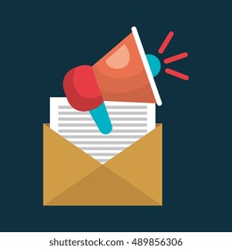 email megaphone message speak social network