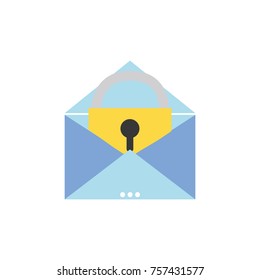 e-mail mesage with padlock insite to security information