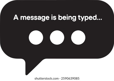 email a message is being typed speech bubble  icon