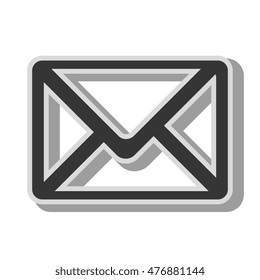 email message card isolated