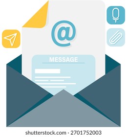 Email Mensaje Diseño de comunicación, ilustración