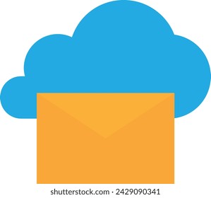 Email Message Communication Icon Vector Flat Illustration