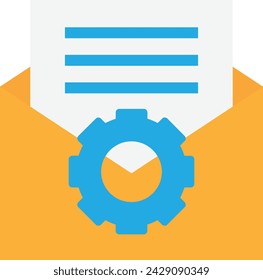 Email Message Communication Icon Vector Flat Illustration