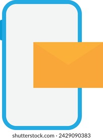 Email Message Communication Icon Vector Flat Illustration