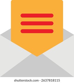 Email Message Communication Icon Vector Flat Illustration