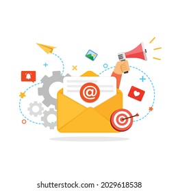 Email message concept advertising media