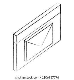 email message envelope communication isometric