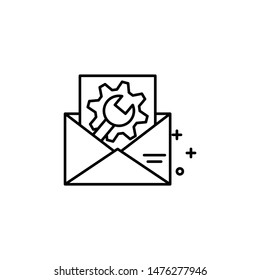 Email, message, envelope icon. Element of customer services icon