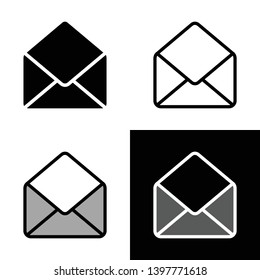email message envelope icon vector